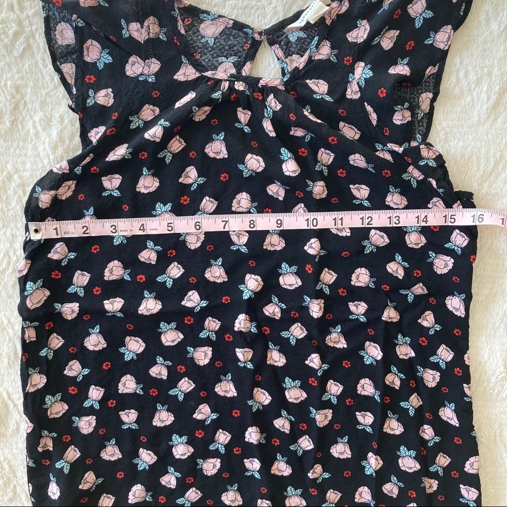 Aeropostale Juniors Small Flower Print Blouse - Picture 8 of 10